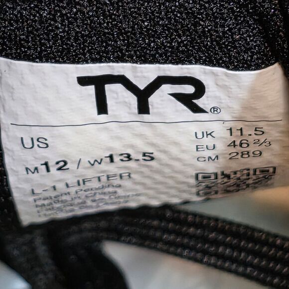 TYR L-1 Lifter Limited Edition Squat University Lifting Shoes Black Gold 12 - Picture 7 of 7